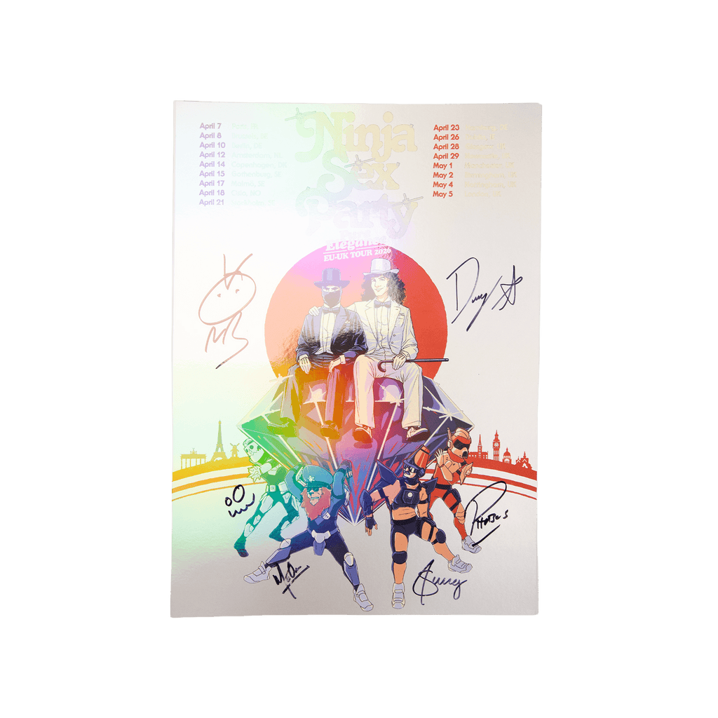 Signed Holographic Pure Elegance Tour Poster