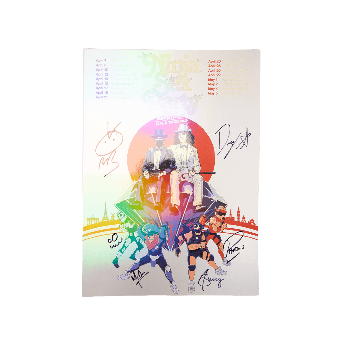 Signed Holographic Pure Elegance Tour Poster